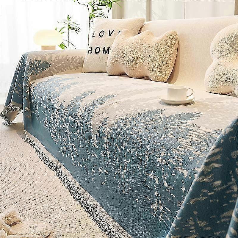 1pc Sofa Cover, Universal Sofa Slipcover For All Seasons, Non-slip Sofa Cover Blanket, Sofa Cushion Protective Cover, Suitable F