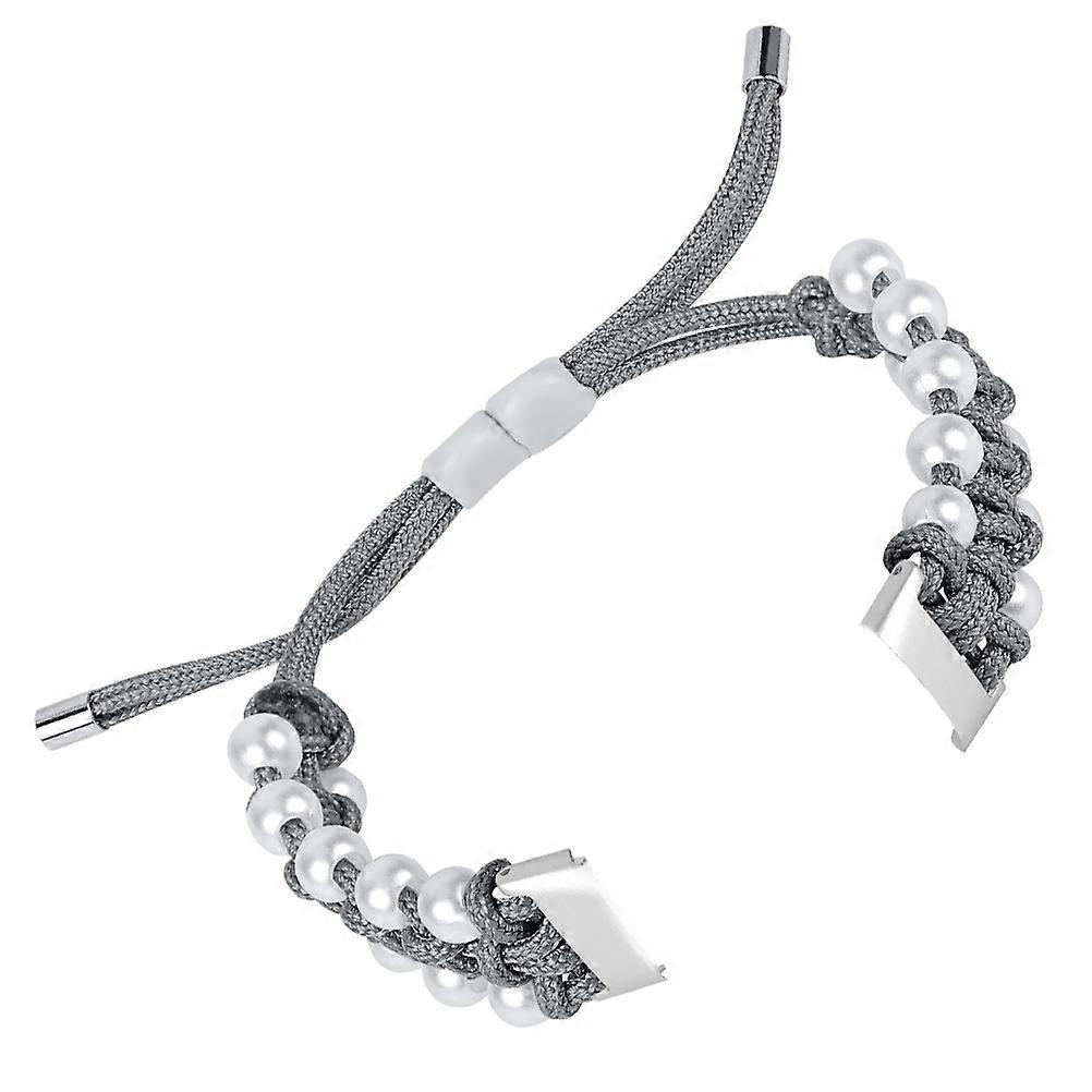 Watch Strap Adjustable Fabric Band Replacement for Everyday Use 8.1x1.2cm Pearl Imitation 1Pack