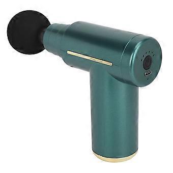 Mini Pistola Per Massaggio Muscolare Tessuto Profondo USB Ricaricabile Pistola Massaggiatore A Percussione per Gambe Del Polpaccio Con 4 Teste Di Ricambio