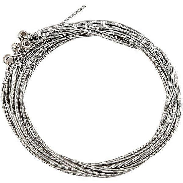 Set of 4 Steel Strings for 4 Strings Silver none
