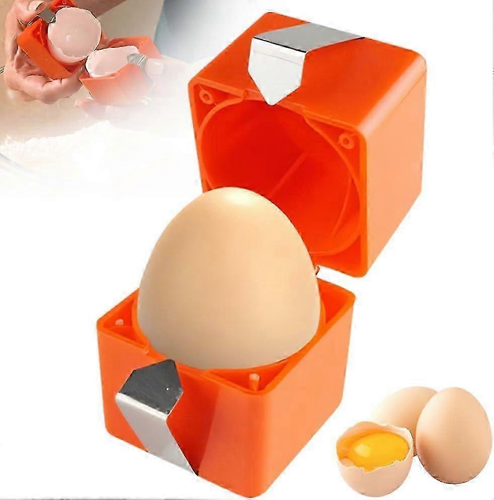 Egg Shell Opener for Hard Boiled Eggs, Egg Peeler Tool Handheld Egg Topper Cutter Tool Easy Egg Cracker Tool Egg Slicer for Raw and Hard Boiled Eggs K
