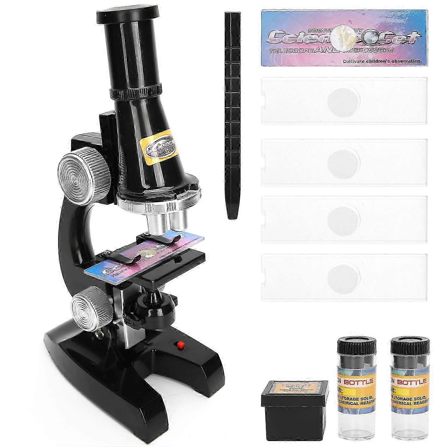 2025 Latest Model 450X Children's Microscope Kit LED Beginner Kids Educational