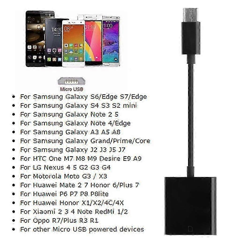 ZENGO Micro Usb To Sd Card Camera Reader Otg Adapter Cable For Android Phone Tablet Pc