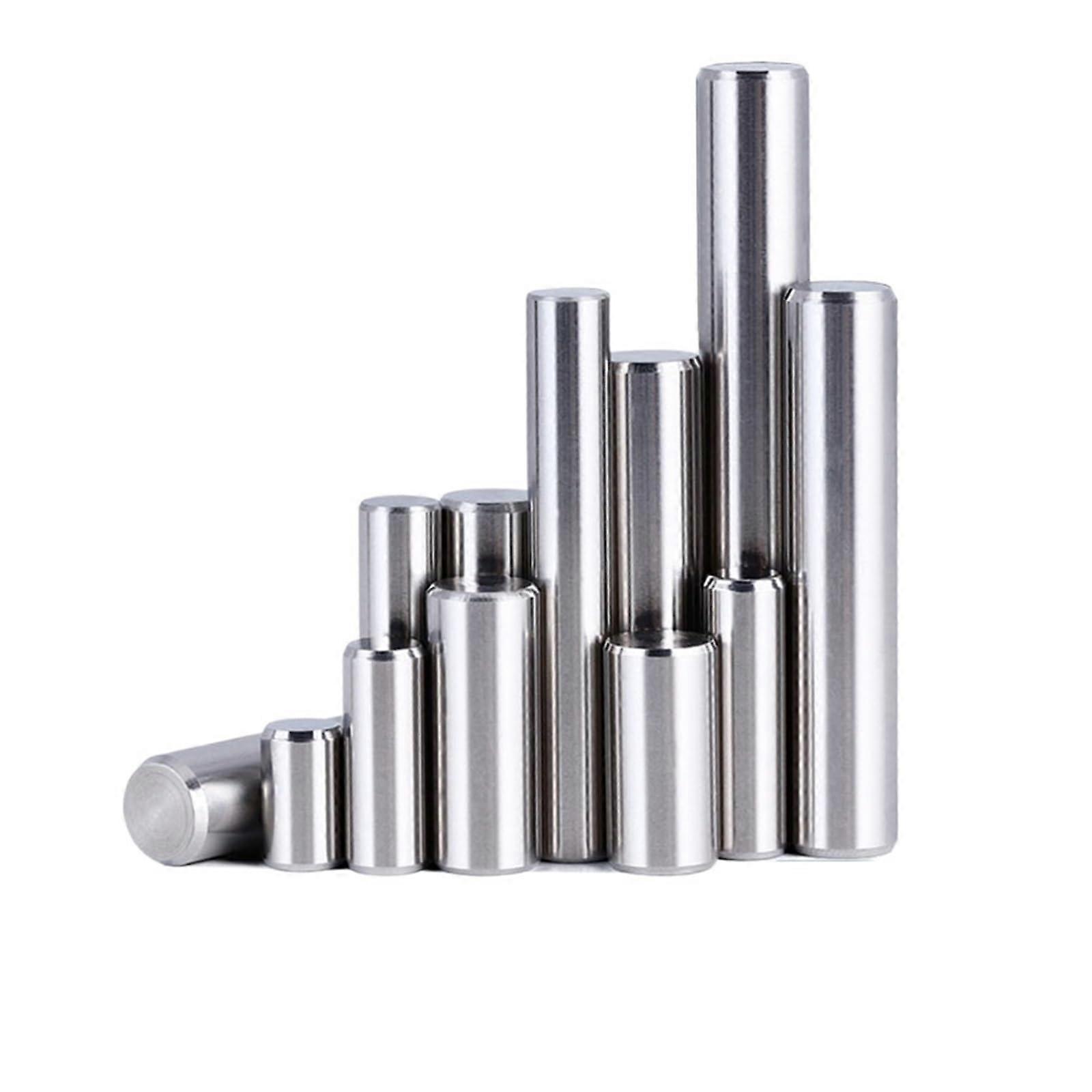 Cylindrical Stainless Steel Positioning Pins M1 M1.5 M2 M3 M4 M5 M6 M8 Solid Shaft Full Bar GB119 5mm100mm Locking Set (Color: 20mm(20pcs), Size: M6)