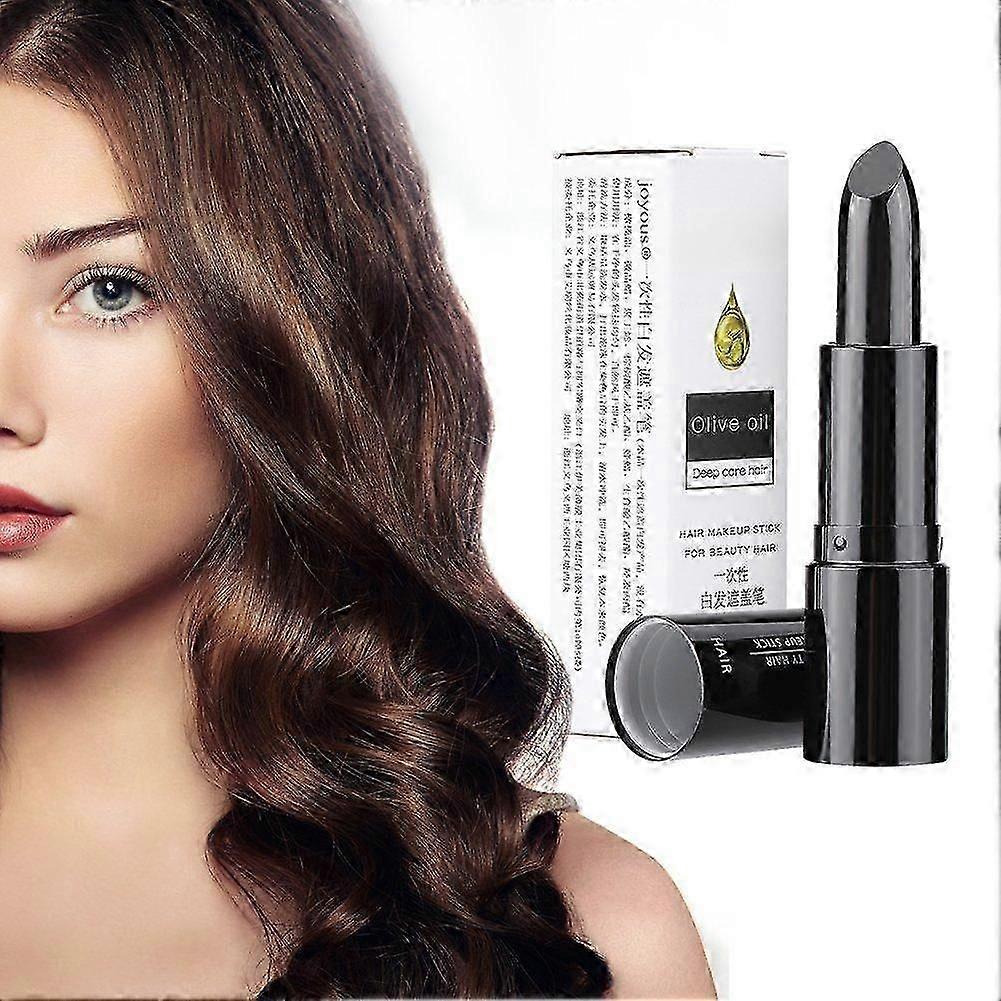 Hair Colour Pen, Hair Dye Pen, Temporary Hair Chalk, Hair Dye Colouring White Hair Cover DIY Make Up Stick, Washable and Non-Toxic