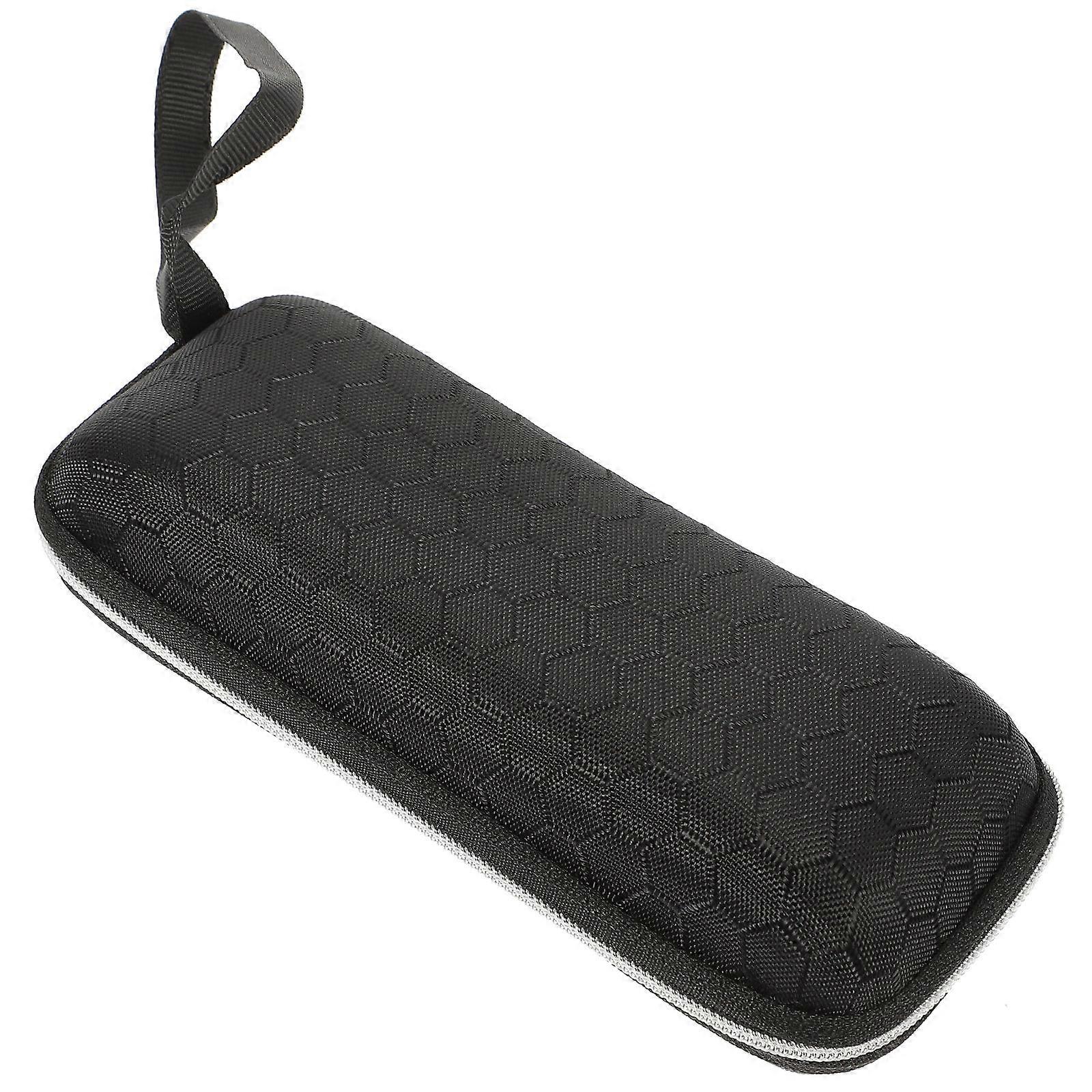 Zipper Eyeglasses Case Honeycomb Pattern Durable EVA and Canvas Sunglasses Protector with Zipper