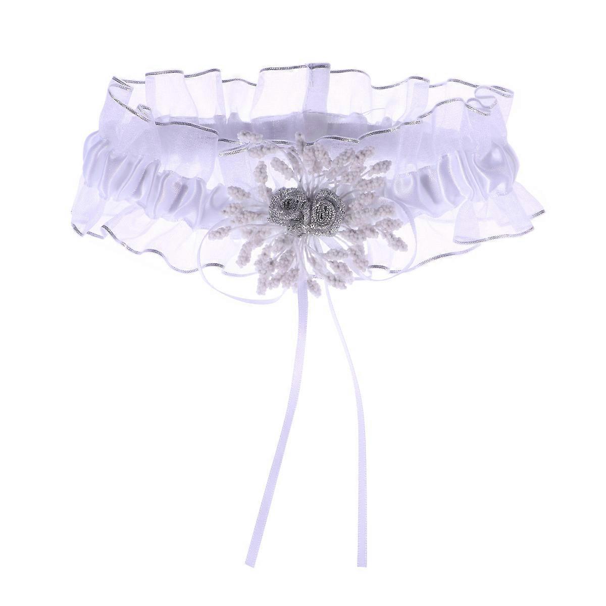 Jarretières de mariée Jarretière décorative de mariée Occasions de mariage 6 x 16cm 1Set