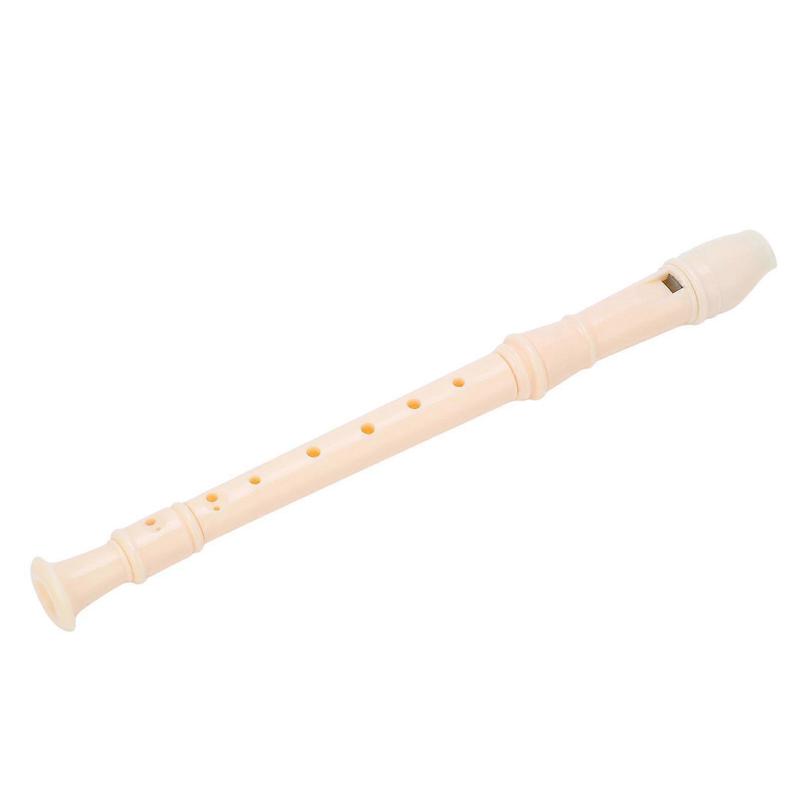 ABS Recorder Instrument 8 Hole Soprano Recorders for Kindergartens Elementary SchoolsWhite