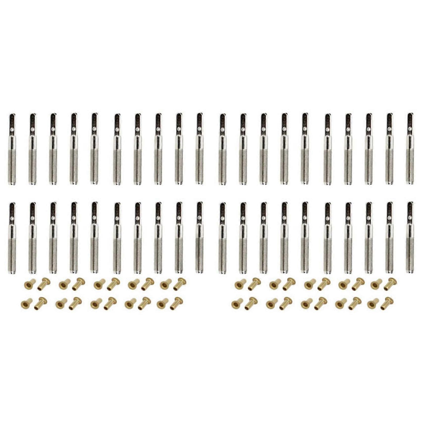 40 pcs harpe lyre goupille d’accord clous avec 40 pcs rivets ensemble pour harpe lyre petite harpe musicale à cordes i