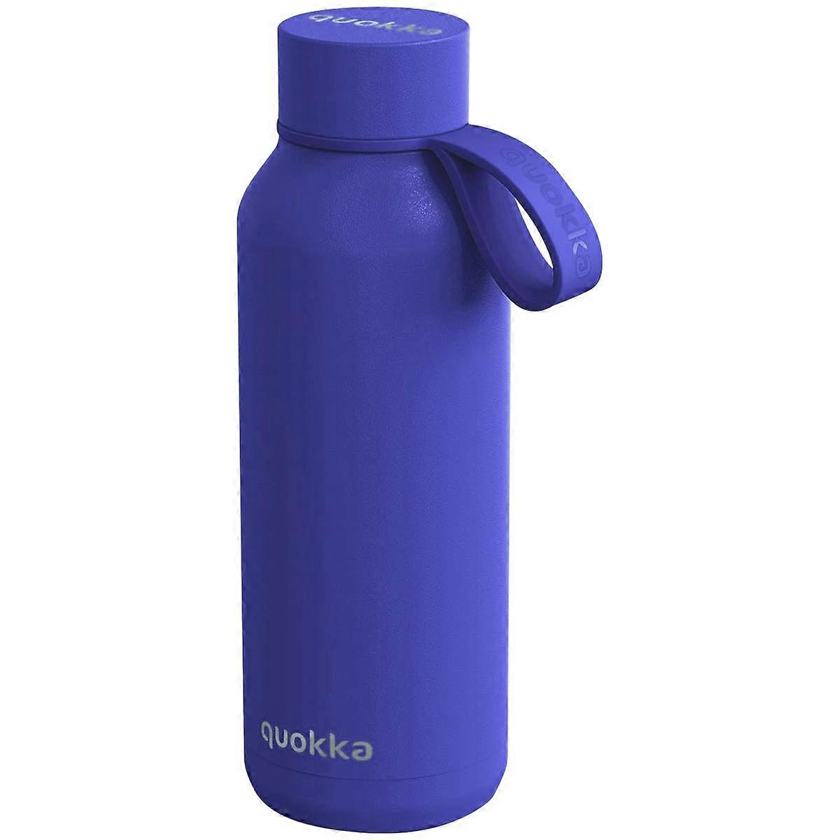 510ml Insulated Bottle Solid Collection with Strap, Dark Blue