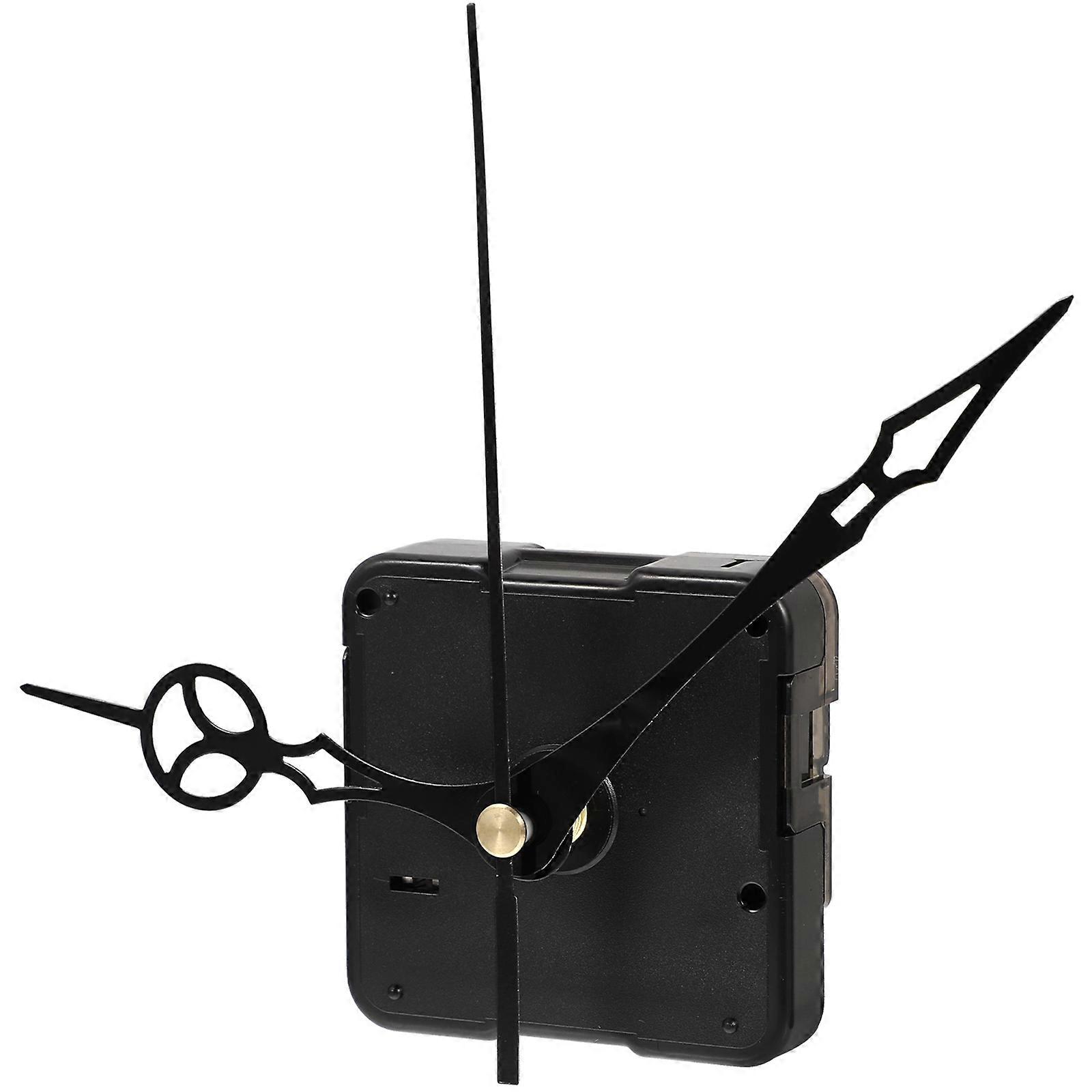 Black Clock Mechanism Replacement Kit for DIY Use Battery Powered Plastic Material