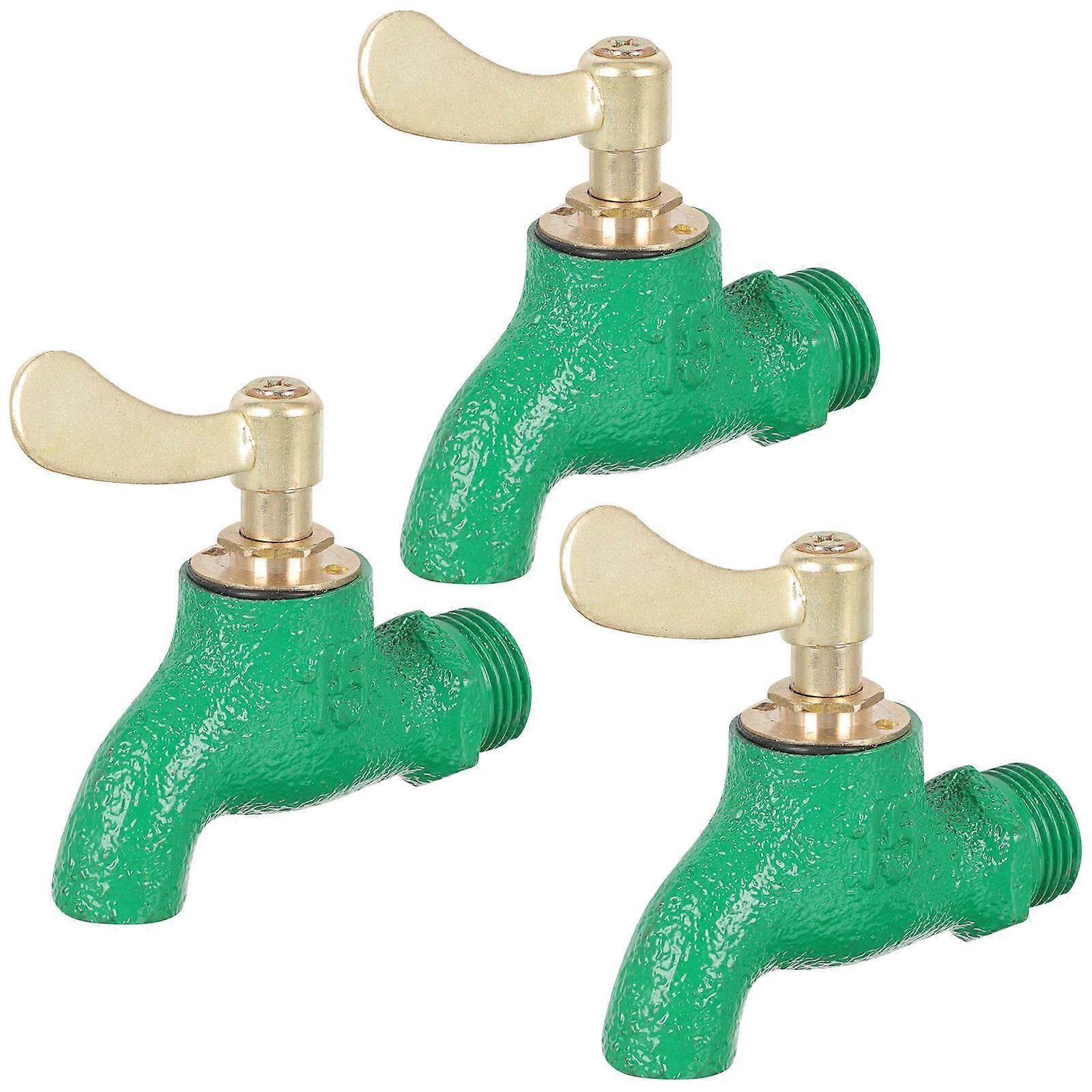 Green Outdoor Faucet for Home Lightweight Portable Easy to Install and Use with 1/2 inch Size
