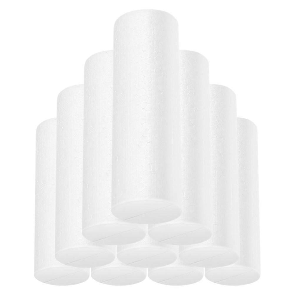 10pcs Craft Foam Tubes for DIY Cylinder Decoration Foam Rods Cylinder Shapes