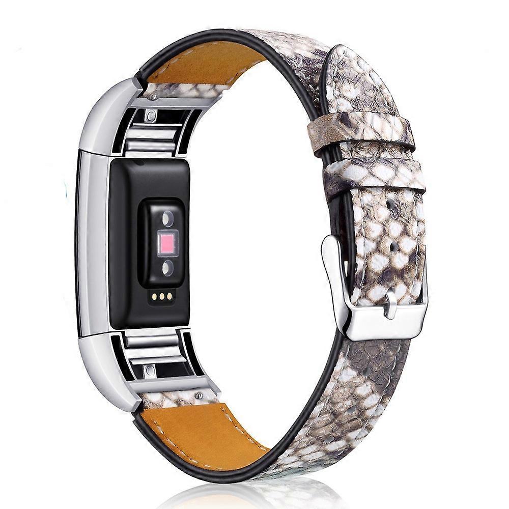 ل Fitbit Charge 2 استبدال حزام ساعة جلدي طبيعي استبدال حزام المعصم