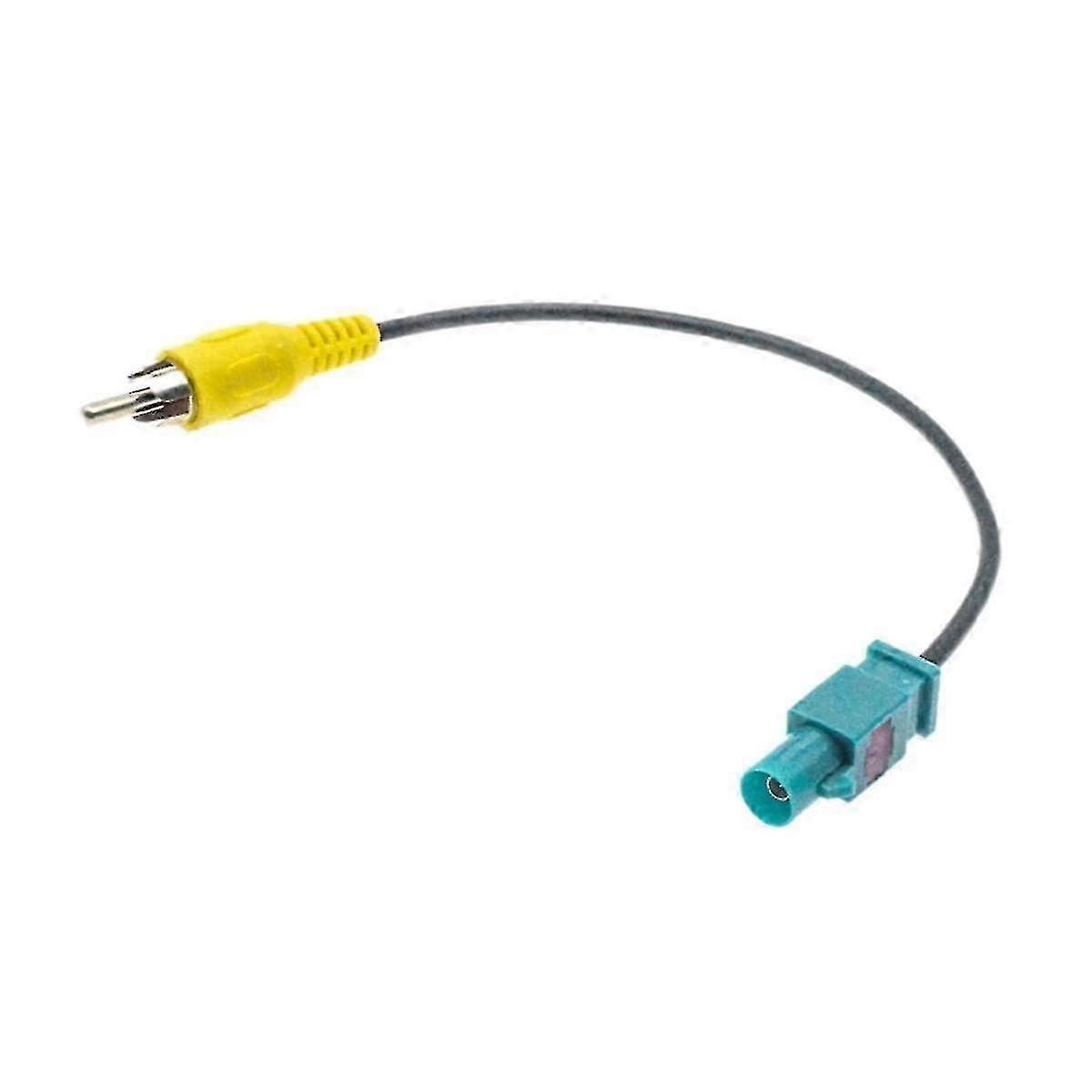 Rear View Camera Adapter Cable Compatible with Fakra to RCA Connector for Reversing Line Car Rear Sight Conversion Edition 0724