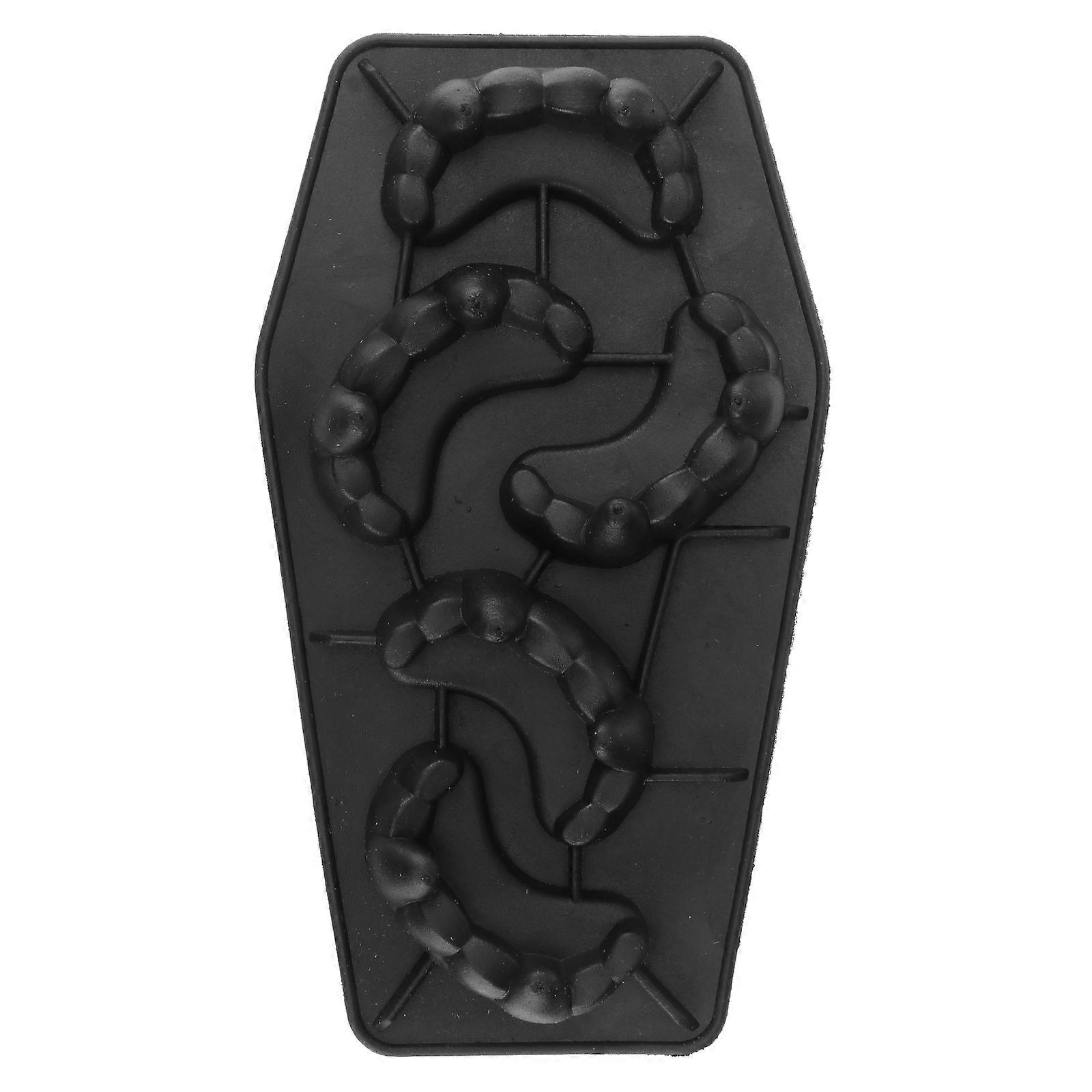 Halloween Vampire Teeth Ice Cube Tray – Lattice Mold for DIY Ice, Jelly & Candy – Black Kitchen Accessory for Party & Celebration