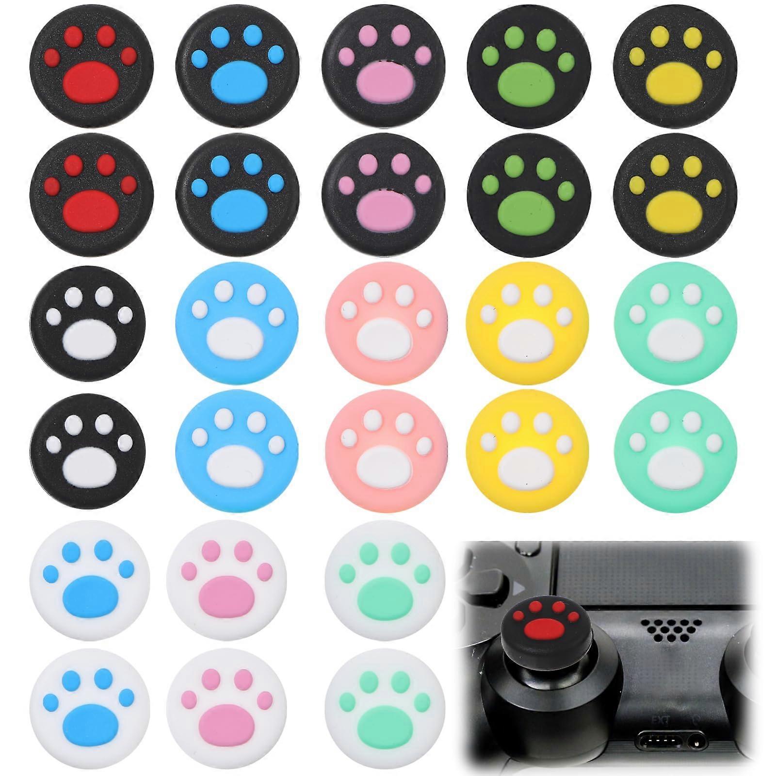 Joystick Caps Pack of 26 Silicone Replacement Thumb Grips for Nintendo Switch Analogue Controller Compatible Grip Covers