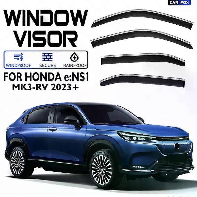 Applies to 4Pcs For Honda ENS1 2023+Car Window Visor Awning Shelters Windshield Side Window Rain Sun Shade Auto Accessories