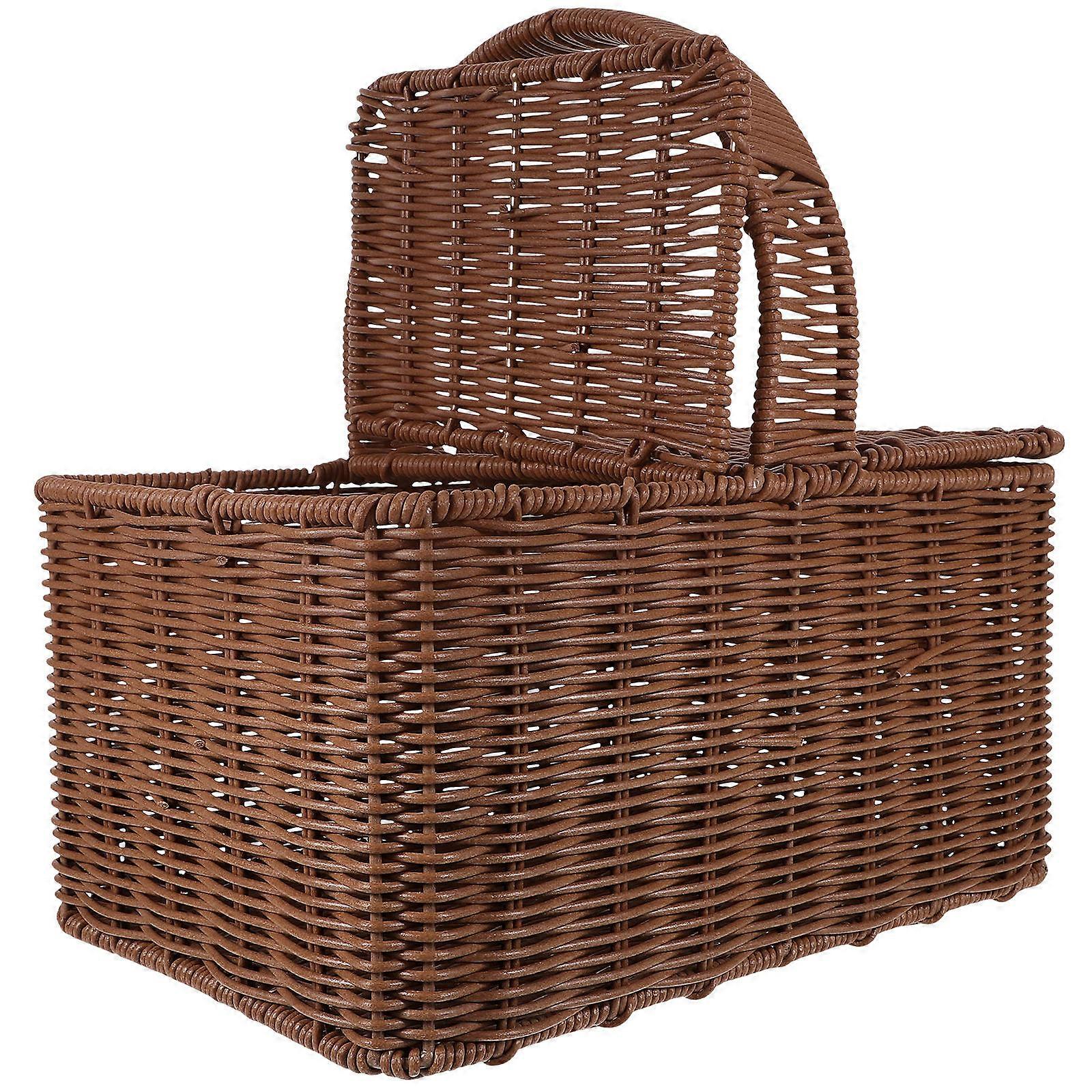 Portable Camping Food Storage Basket In Rustic Style For Various Celebrations And Weddings 1Pack