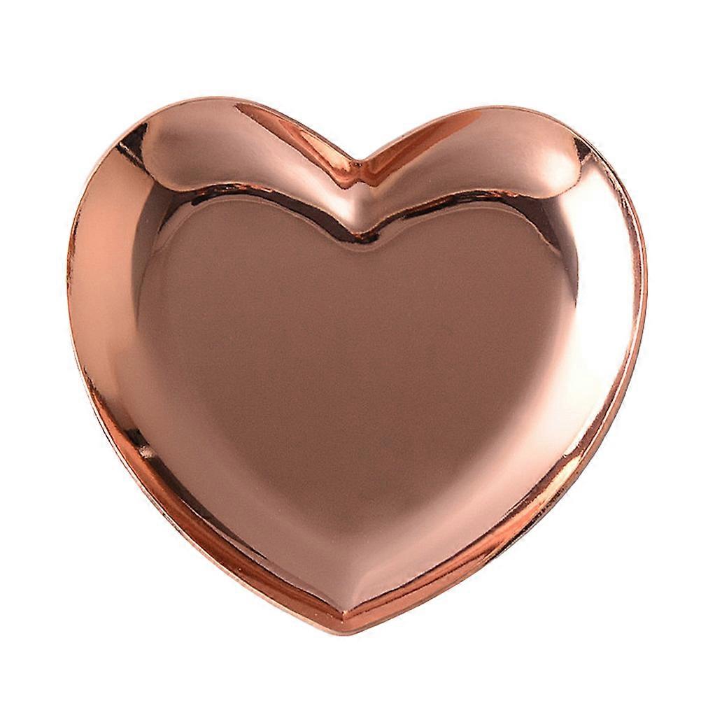 ساحرة على شكل قلب تخزين عرض صينية مناسبة لتزيين سطح المكتب للنساء 1 مجموعة