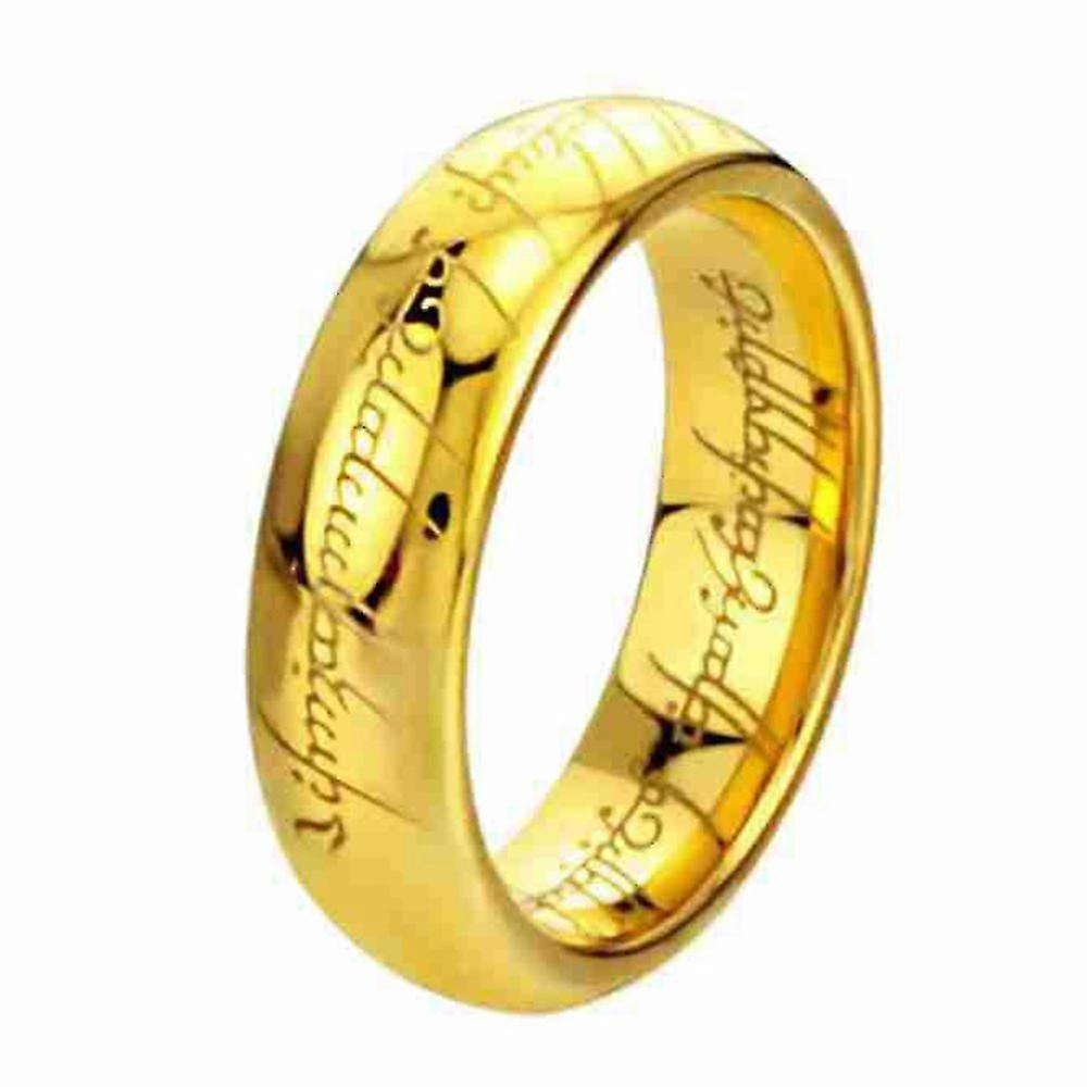 Herre titanium ring guld sølv guld ring