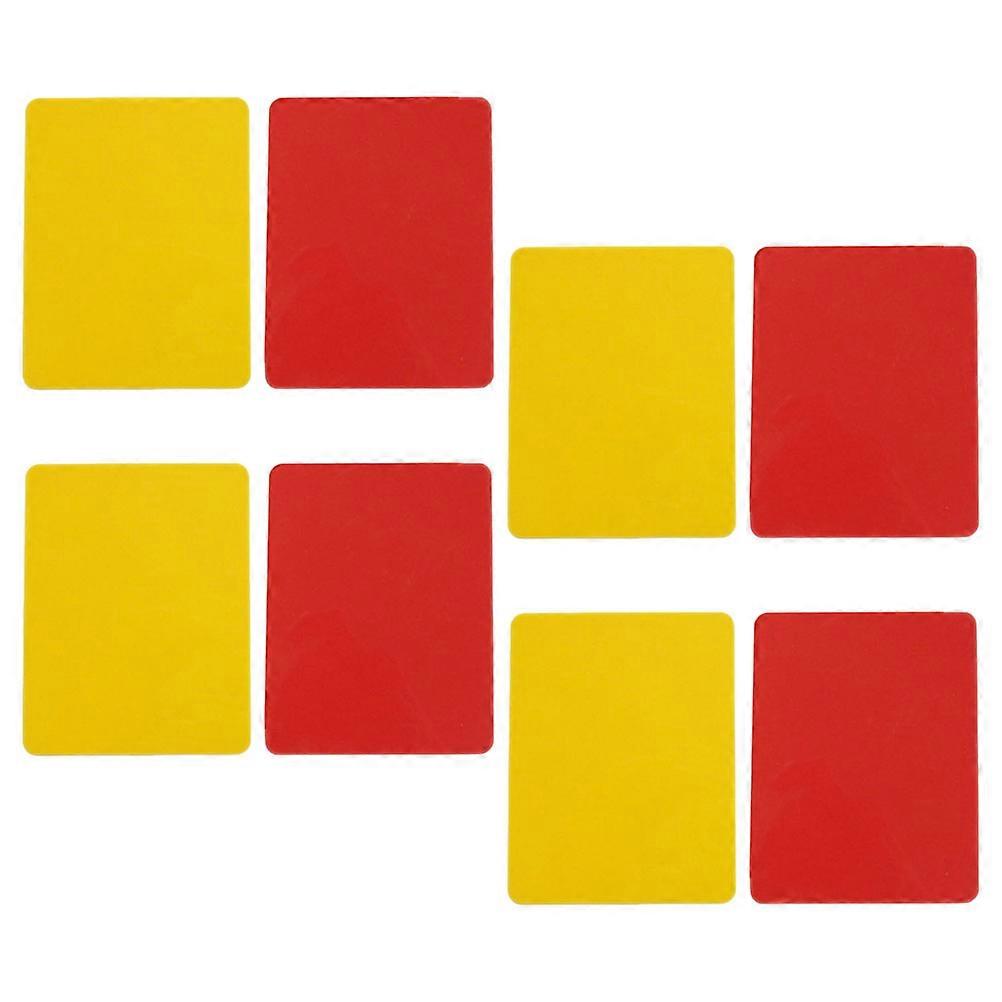 Warning System Referee Cards Set 8Pcs With Practical Design For Football Soccer Training Ideal For Referees And