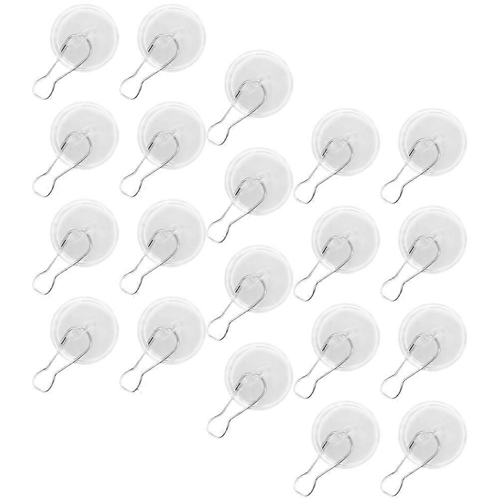 Transparent Ceiling Self Adhesive 20Pcs Heavy Duty Hooks For Ceiling Decorations With 3x3cm Size And Plastic Material