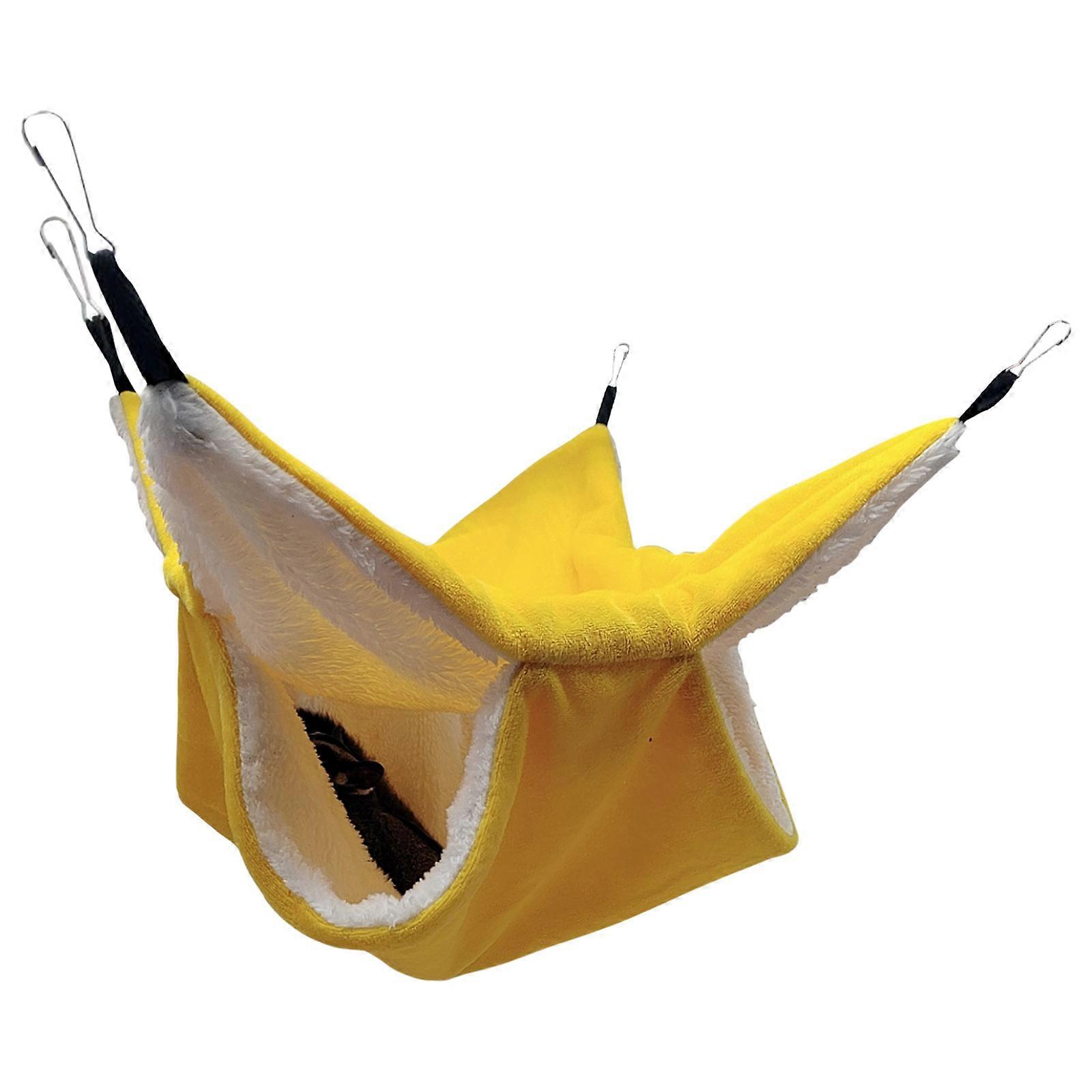 Small Pet Bed Hammock Hanging Swinging Bed Mat Tunnel Hamster Cave Ferret Chinchilla House Sleep Cage Supplies