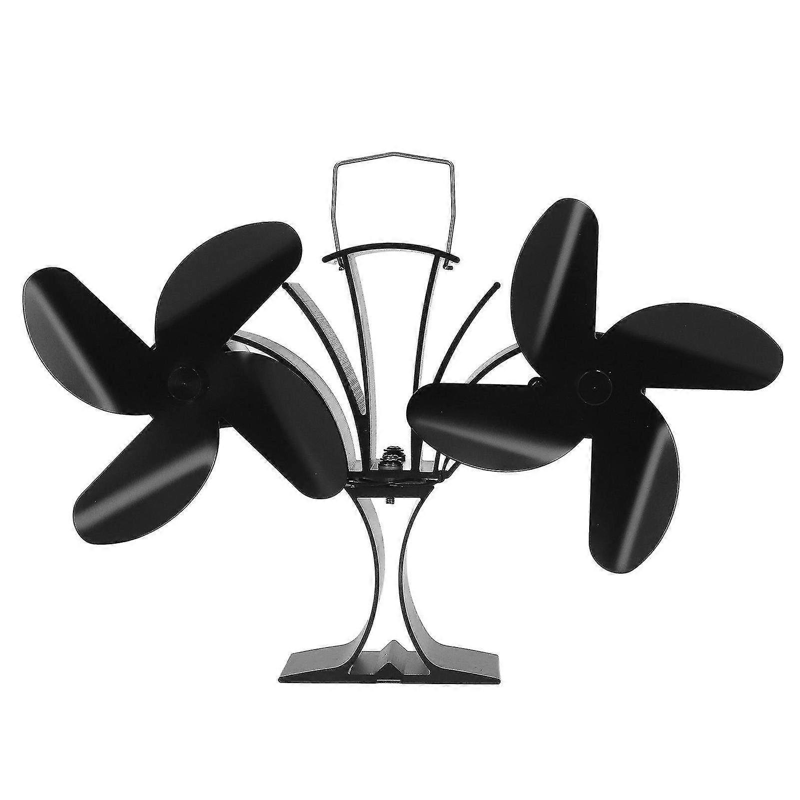 Heat Powered Fireplace Fan for Wood Stoves - Non-Electric Automatic Blades for Environmental Protection & Efficient Heat Distribution