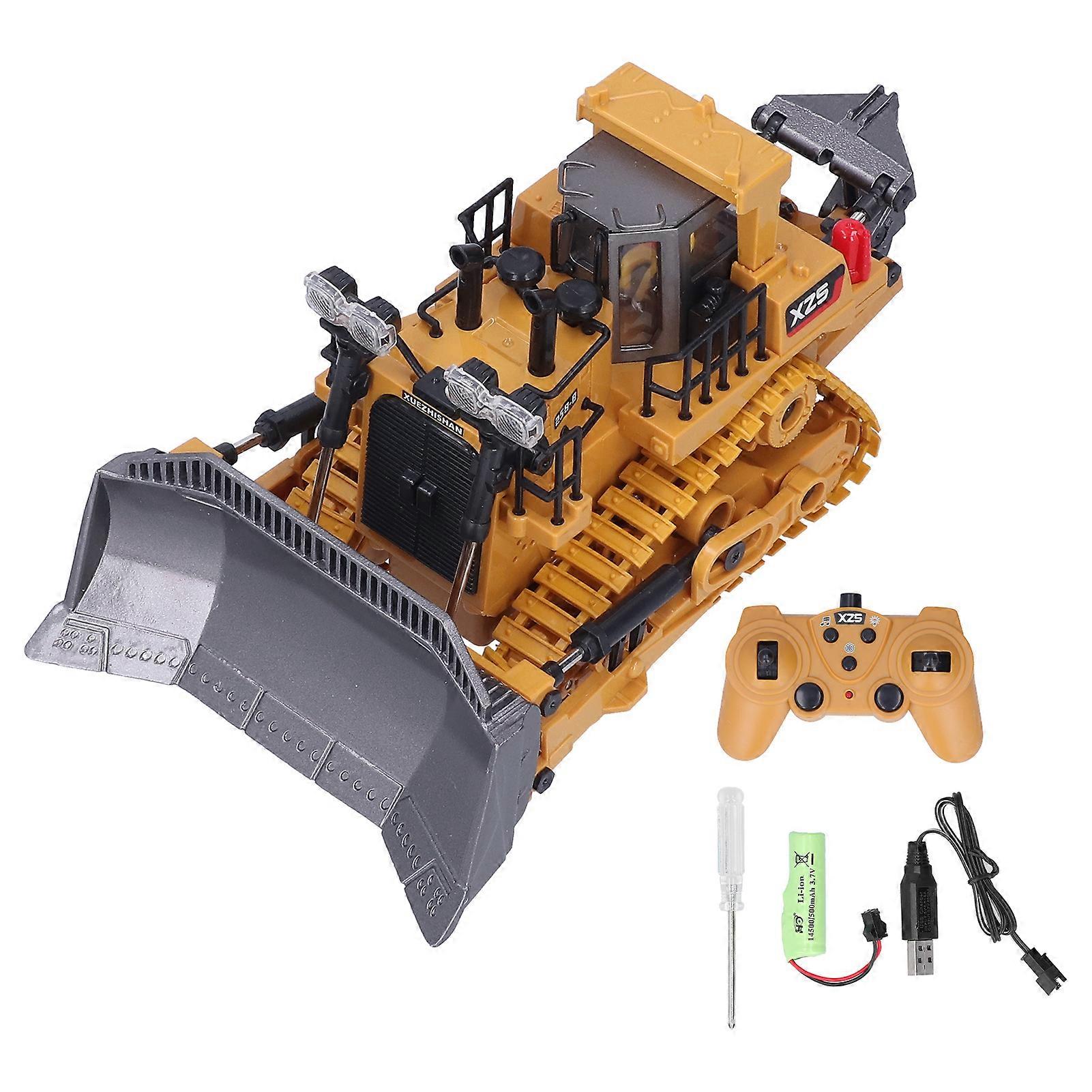 1:24 Scale Remote Control Front Loader Construction Vehicle Toy Kids 9 Channels Simulation Tractor Car Model