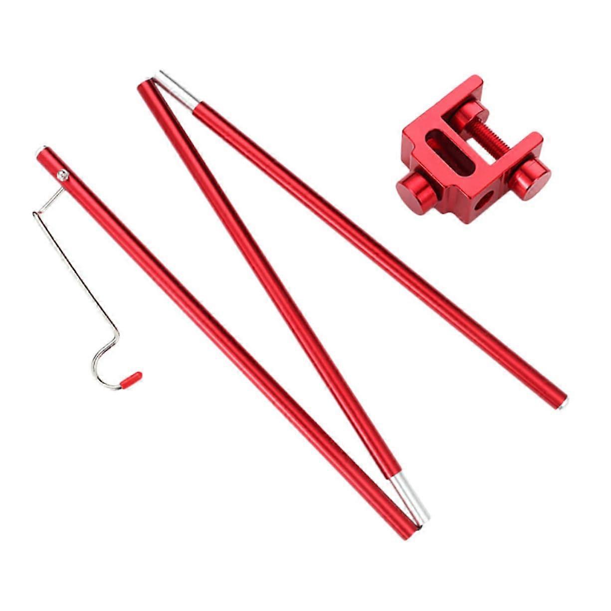 1 Set Camping Lamp Stand with Rotating Hook Foldable and Portable Ultralight Aluminium for Outdoor Activities such as Camping Fishing and Hiking