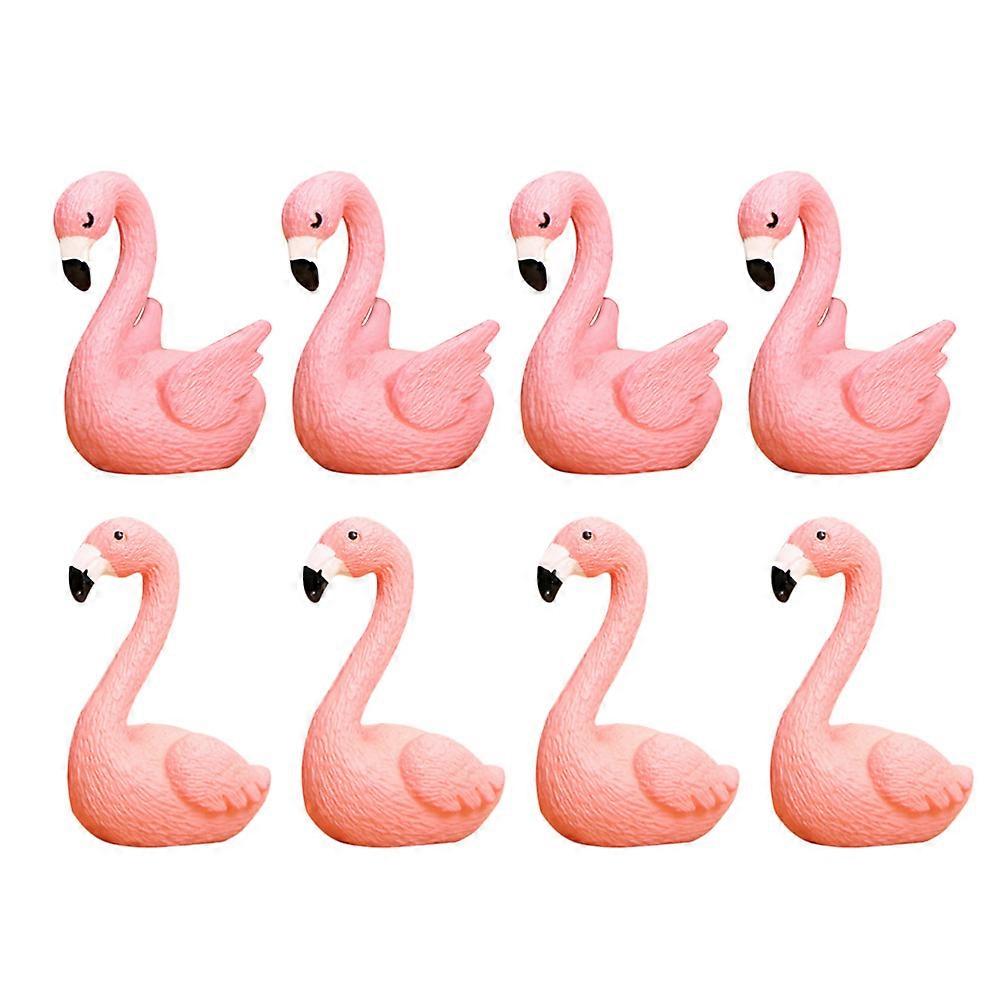 PVC Flamingo Statues, Ideal for Micro Landscaping and Cake Toppers