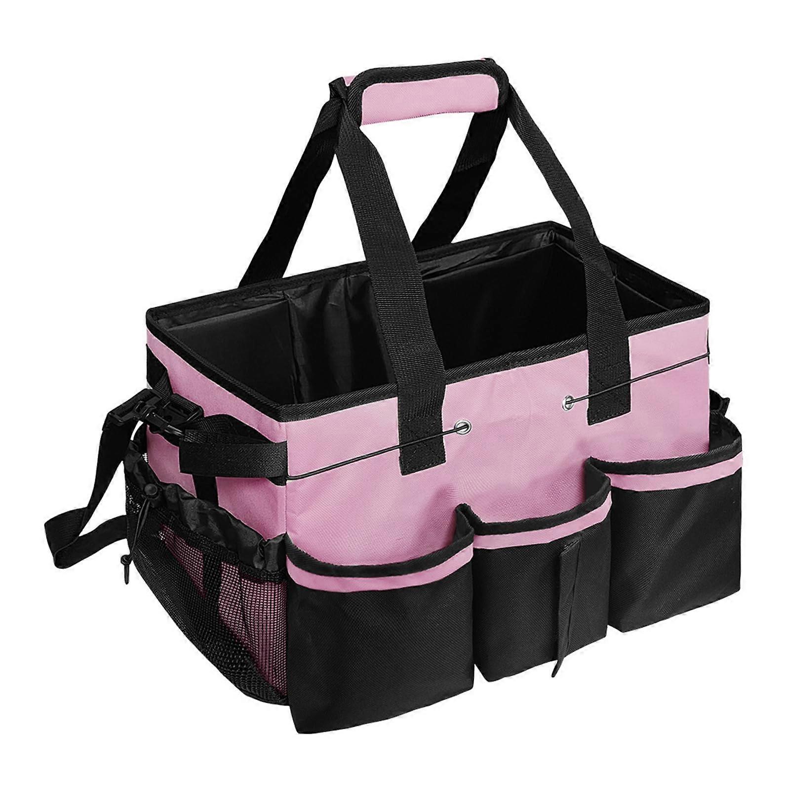Innovative storage bag for cleaning tools with adjustable straps for hand or crossbody carrying Pin K