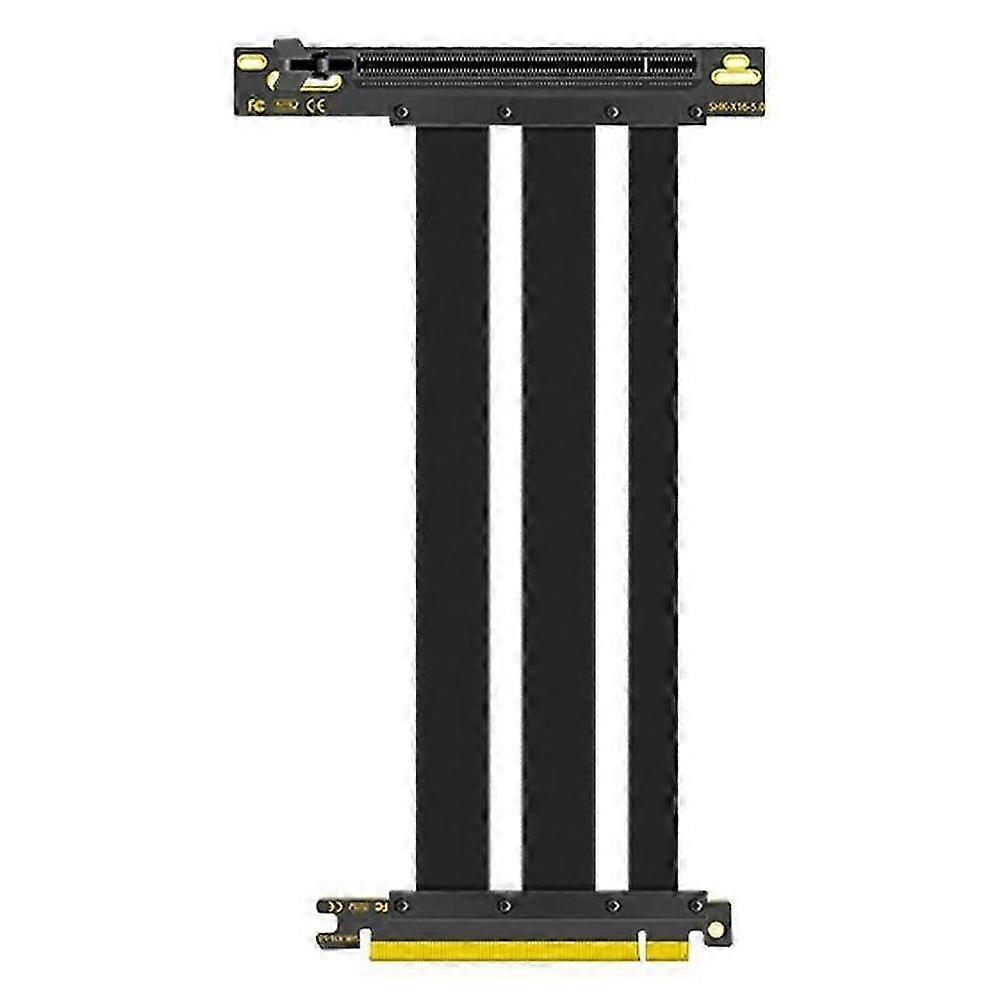 Full Speed PCIE 5.0 X16 Riser Graphics Card Extension Cable Shielded Extender