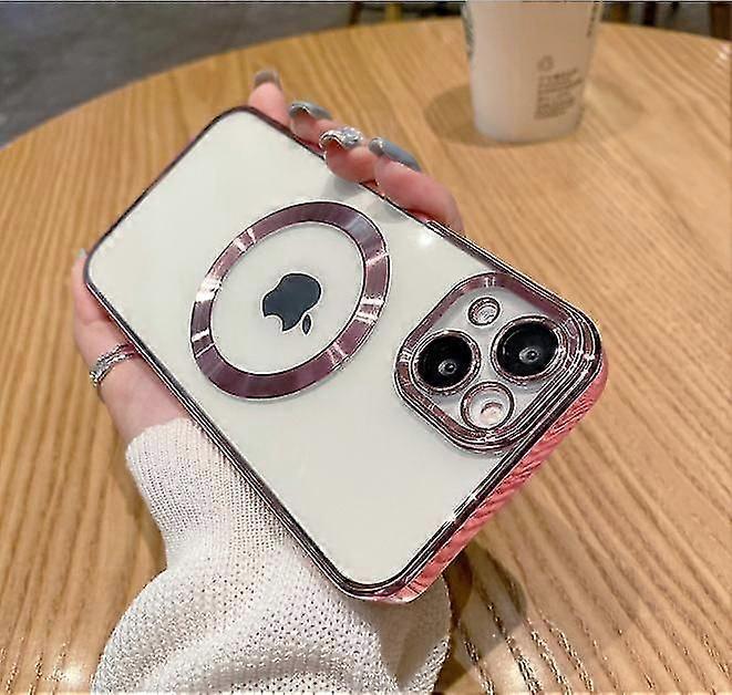 Clear Magnetic Phone Case for iPhone 14 13 12 11 Mini Pro Max Plus with MagSafe