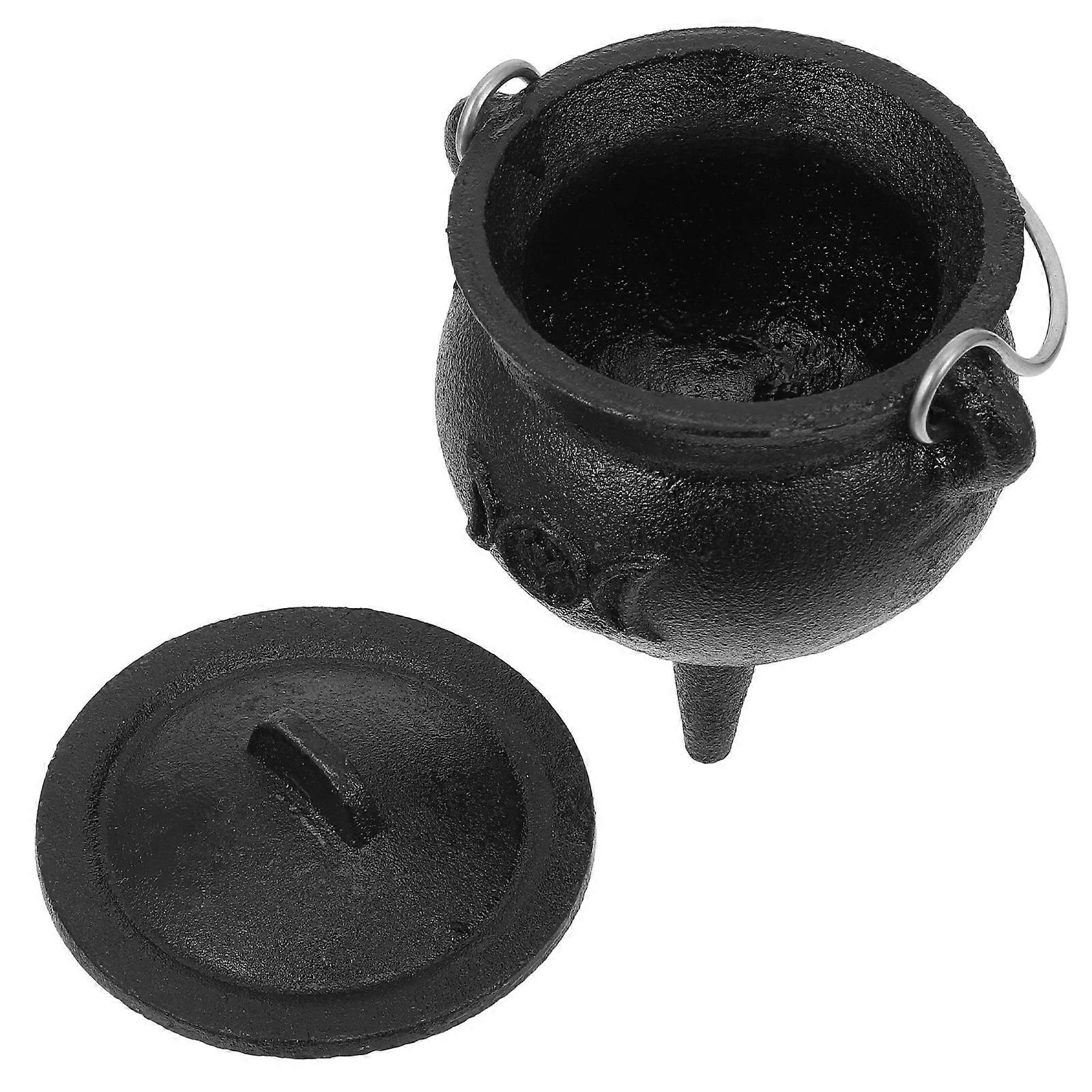 Cast Iron Cauldron Witch Cauldron for Festival Use with Lid