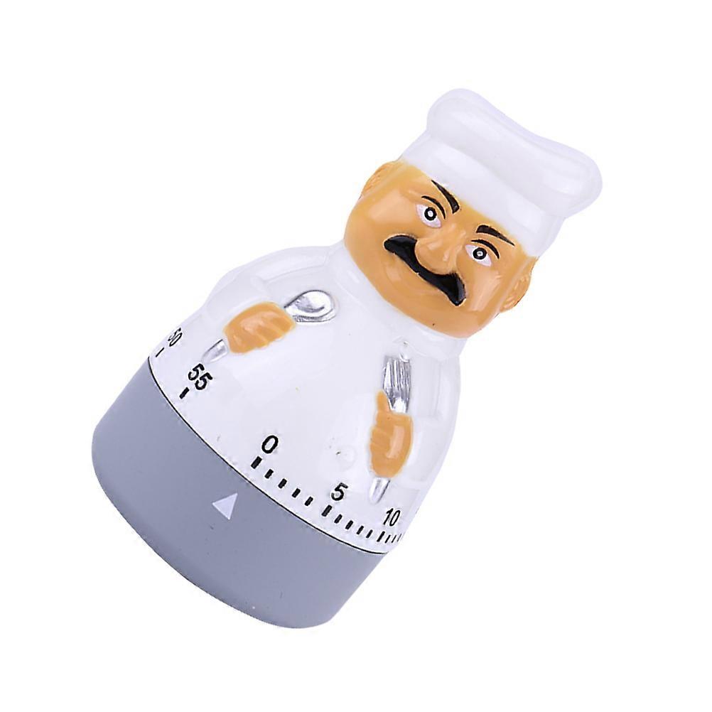 Kitchen Timer Manual Mechanical Cartoon Chef Shape Kitchen Timer Supply