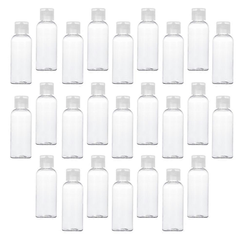 25pcs White Clamshell Lotion Bottles for Storage Made of Durable PP Perfect for Liquid Soap and Essential Oils