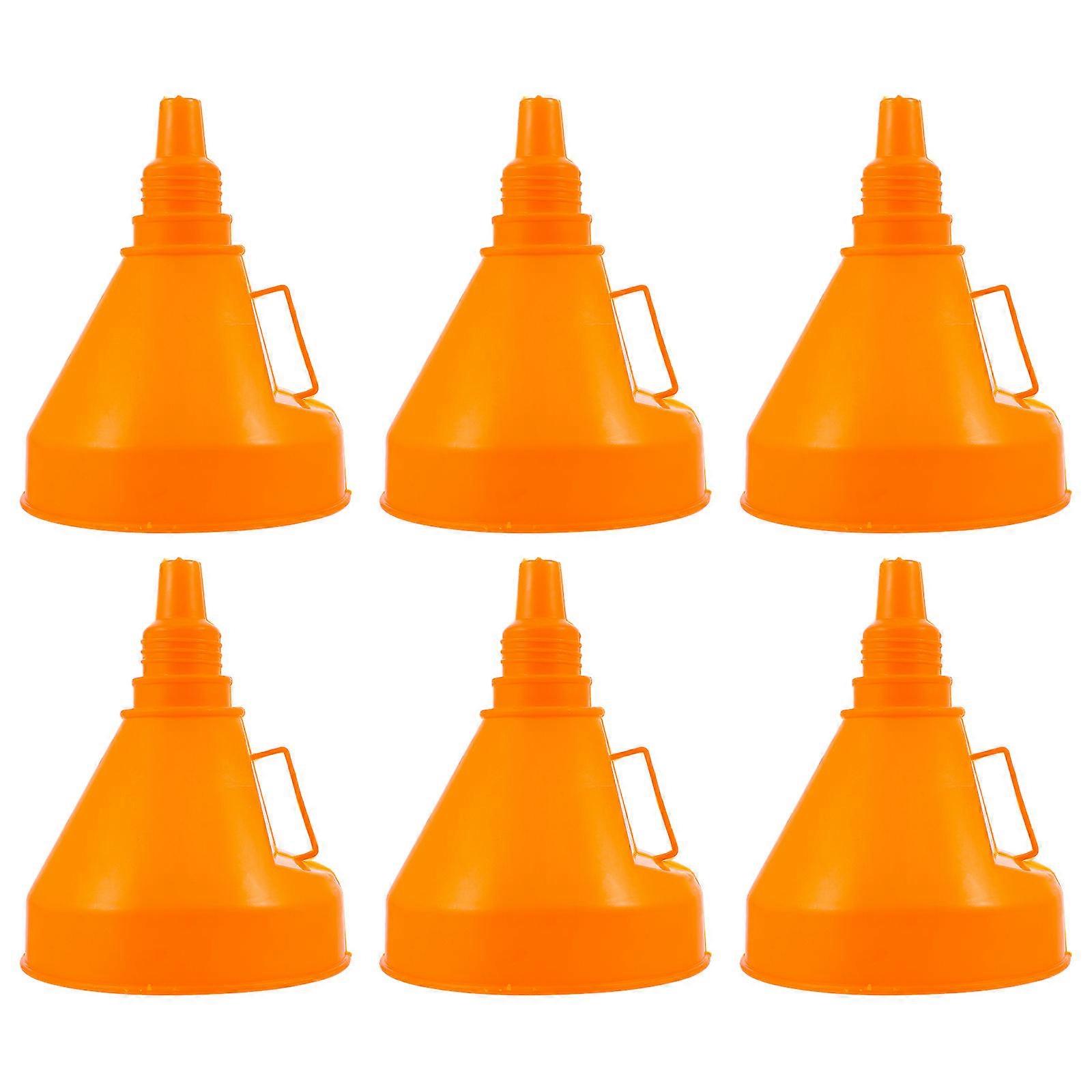 Flexible Oil Funnel 6Pcs Professional Gasoline Liquids For Motorcycle Fueling Tools 16X13cm Assorted Color Oil Transfer
