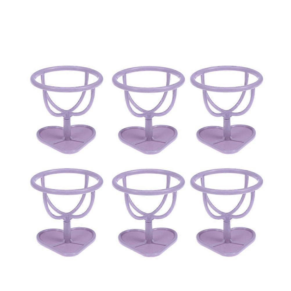 Puff Stand Houder voor Make-up Spons Opslag en Drogen op Dressoir 6 Stuks Plastic