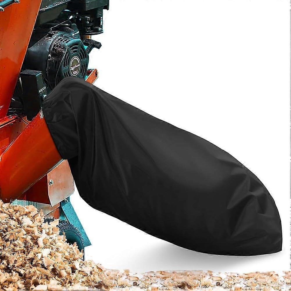 Wood chipper bag 61x121cm large capacity, reusable polyester with rope locks