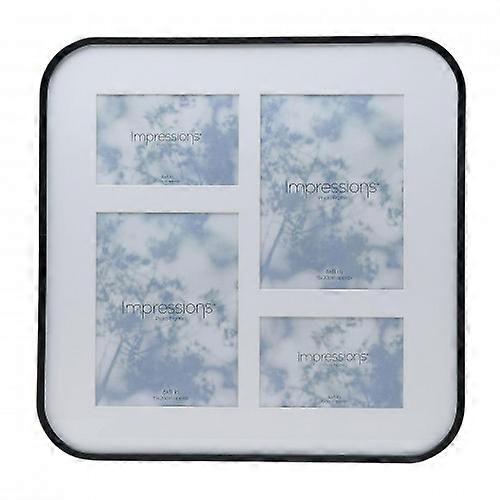 Impressions Black Collage Frame Holds 4 Photos - 16 x 16
