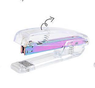Acrylic Desktop Clear Stapler with 1000 26/6 Staples, Home Office School Desk Accessory Kit (Laser)