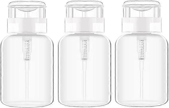 200ml Nail Polish Remover Pump - Flip Top Bottle (3pcs)