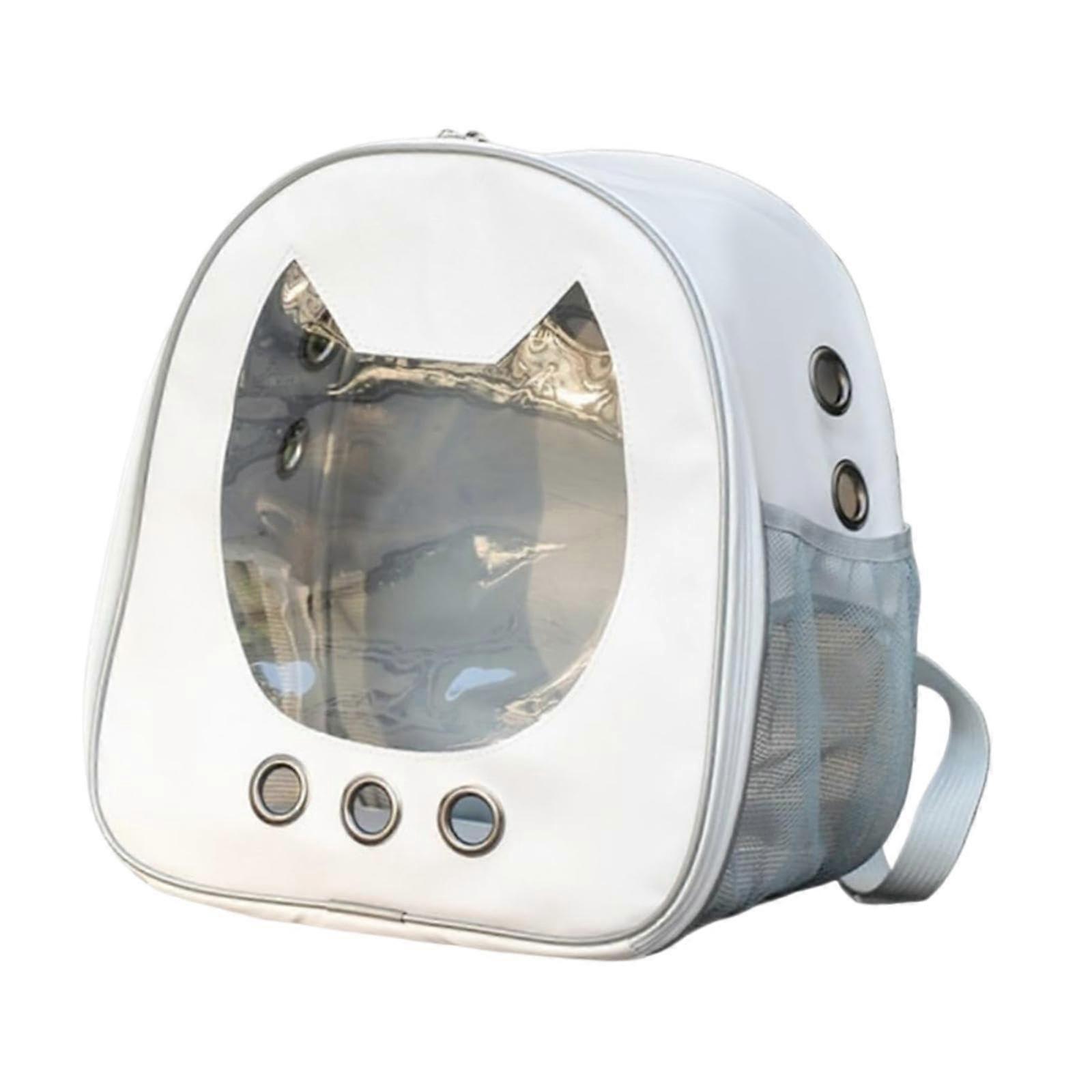 Cat Carrier Backpack For Small Cats Clear Window Breathable Mesh Space Capsule Style Rucksack