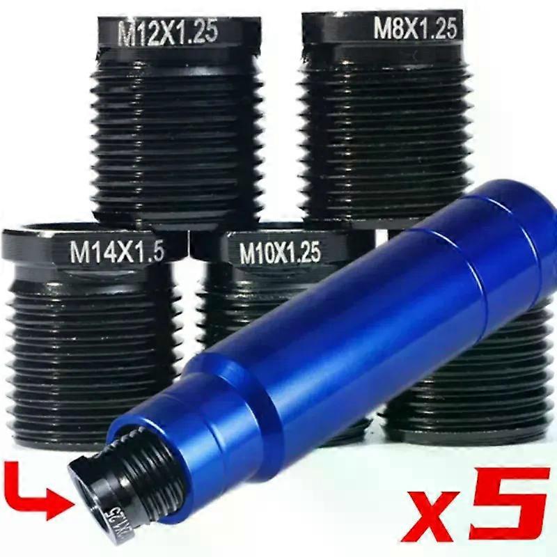 Aluminum Alloy Shift Knob Adapter with Inside Thread M8*125 M10*125 M10*15 M12*125 M14*15 M6*1 for Universal Knob