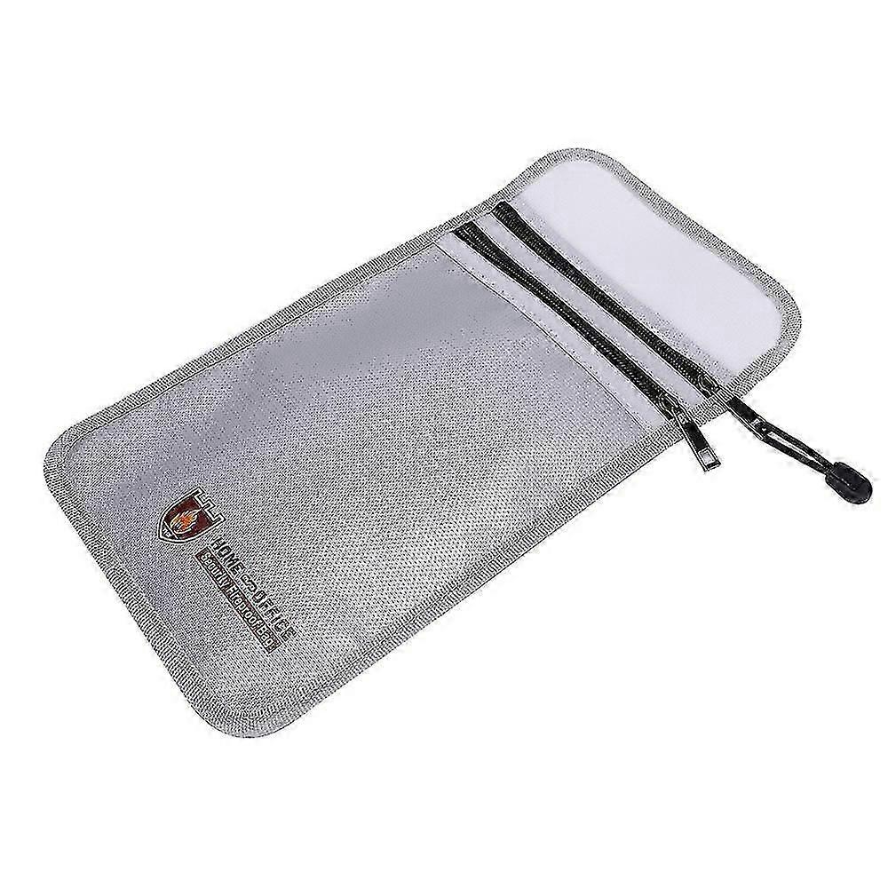 Fireproof Document Bag With Two Pockets Two Zippers,file Storage Bag