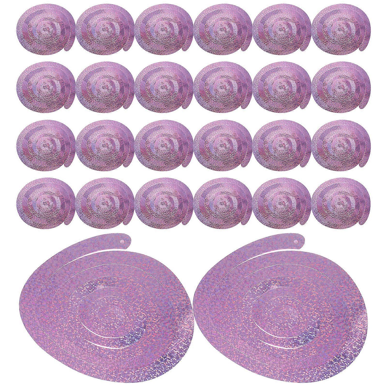 Violet Party Hanging Decor with Beautiful Spiral Design for Ceiling Decor 30pcs PVC