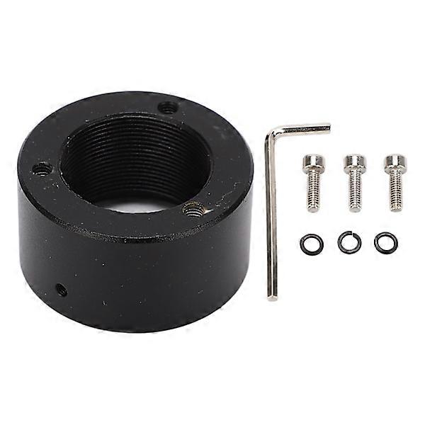 DIA 32mm Microscope Stand Holder Fixed Base Strong Stability Precise Black Cylindrical for Stereo