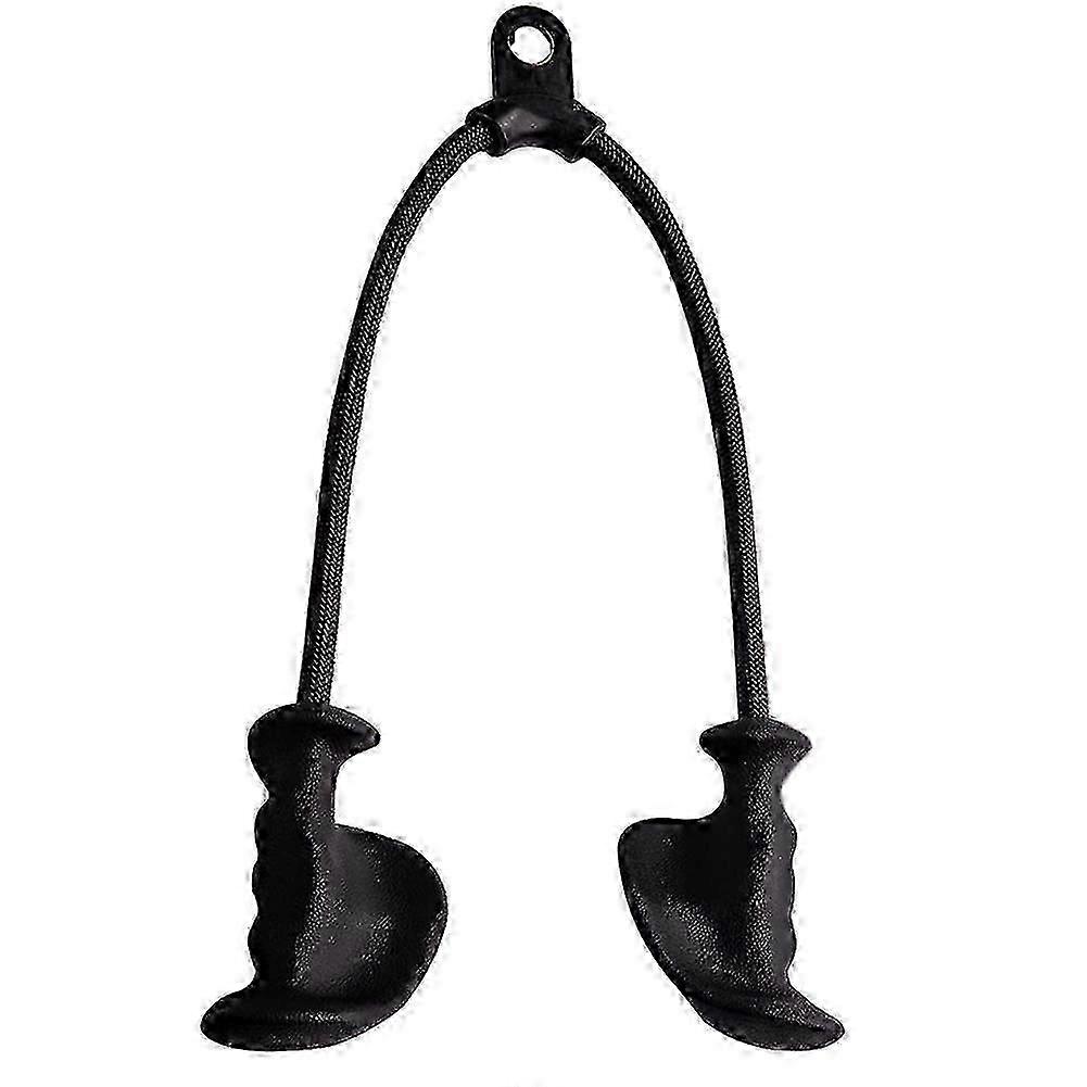 Ergonomic Triceps Rope Pull Down with Anti-Slippery Natural Rubber Grip for More Muscle Fibers